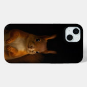 Black 4 Luxe iPhone 15 Plus, Red Squirrel Case-Mate iPhoneケース (裏面 (横))