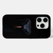 Black 4 Luxe iPhone 15 Pro Case-Mate, Black Mamba Case-Mate iPhoneケース (裏面 (横))