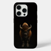 Black 4 Luxe iPhone 15 Pro Mate American Bison Case-Mate iPhoneケース (裏面)
