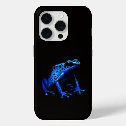Black 4 Luxe iPhone 15 Pro Mate, Blue Frog Case-Mate iPhoneケース (裏面)
