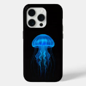 Black 4 Luxe iPhone 15 Pro Mate, Blue Jellyfish Case-Mate iPhoneケース (裏面)