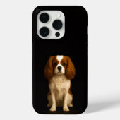 Black 4 Luxe iPhone 15 Pro Mate Cavalier Spaniel Case-Mate iPhoneケース (裏面)