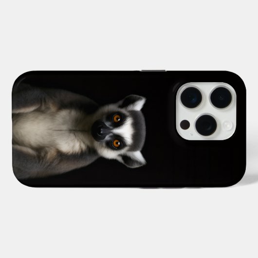 Black 4 Luxe iPhone 15 Pro Mate Gentle Lemur Case-Mate iPhoneケース (裏面 (横))