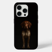 Black 4 Luxe iPhone 15 Pro Mate, German Pointer Case-Mate iPhoneケース (裏面)
