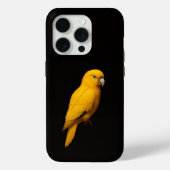 Black 4 Luxe iPhone 15 Pro Mate, Golden Parakeet Case-Mate iPhoneケース (裏面)