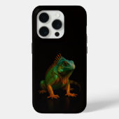 Black 4 Luxe iPhone 15 Pro Mate, Green Iguana Case-Mate iPhoneケース (裏面)
