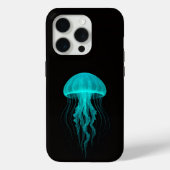 Black 4 Luxe iPhone 15 Pro Mate, Green Jellyfish Case-Mate iPhoneケース (裏面)
