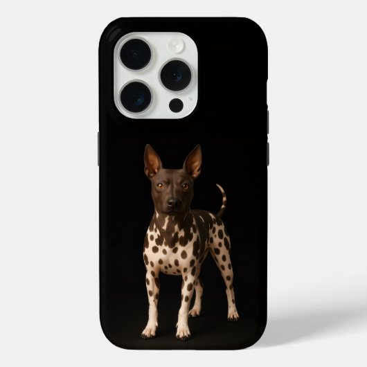 Black 4 Luxe iPhone 15 Pro Mate, Hairless Terrier Case-Mate iPhoneケース (裏面)
