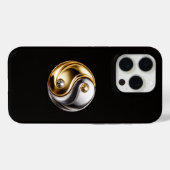 Black 4 Luxe iPhone 15 Pro Mate Harmony Yin Yang Case-Mate iPhoneケース (裏面 (横))