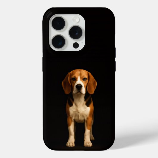 Black 4 Luxe iPhone 15 Pro Mate Kind Beagle Case-Mate iPhoneケース (裏面)