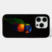 Black 4 Luxe iPhone 15 Pro Mate, Lorikeet Parrot Case-Mate iPhoneケース (裏面 (横))