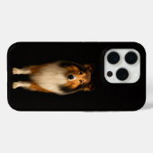 Black 4 Luxe iPhone 15 Pro Mate, Loyal Collie Dog Case-Mate iPhoneケース (裏面 (横))
