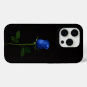 Black 4 Luxe iPhone 15 Pro Mate Midnight Blue Rose Case-Mate iPhoneケース (裏面 (横))