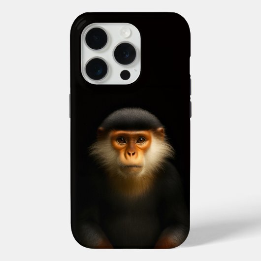Black 4 Luxe iPhone 15 Pro Mate, Red Douc Langur Case-Mate iPhoneケース (裏面)