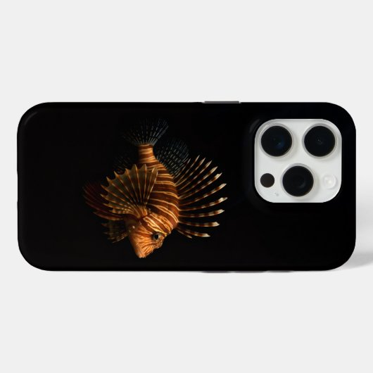 Black 4 Luxe iPhone 15 Pro Mate, Red Lionfish Case-Mate iPhoneケース (裏面 (横))