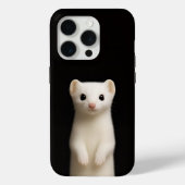 Black 4 Luxe iPhone 15 Pro Mate, Stylish Ermine Case-Mate iPhoneケース (裏面)