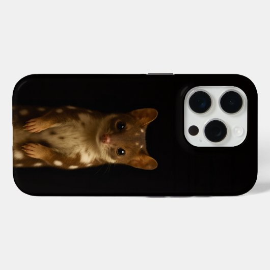 Black 4 Luxe iPhone 15 Pro Mate Sweet Quoll Case-Mate iPhoneケース (裏面 (横))