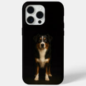Black 4 Luxe iPhone 15 Pro Max, Aussie Shepherd Case-Mate iPhoneケース (裏面)