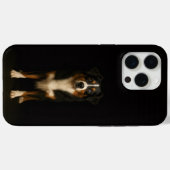 Black 4 Luxe iPhone 15 Pro Max, Aussie Shepherd Case-Mate iPhoneケース (裏面 (横))