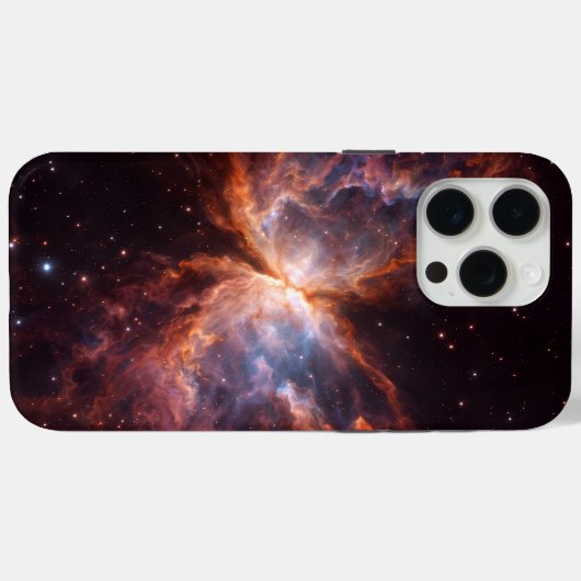 Black 4 Luxe iPhone 15 Pro Max, Butterfly Nebula Case-Mate iPhoneケース (裏面 (横))