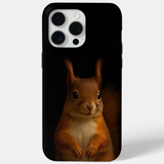 Black 4 Luxe iPhone 15 Pro Max Case, Red Squirrel Case-Mate iPhoneケース (裏面)