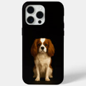 Black 4 Luxe iPhone 15 Pro Max, Cavalier Spaniel Case-Mate iPhoneケース (裏面)