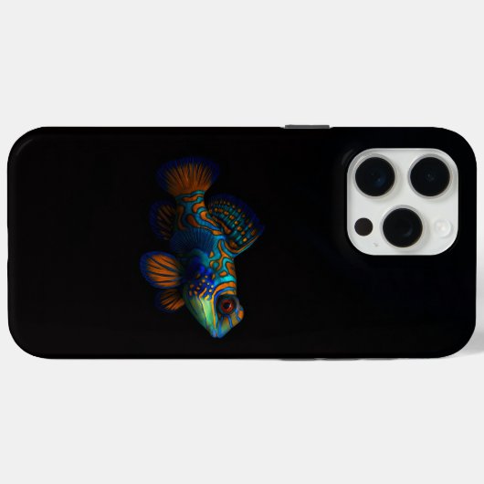 Black 4 Luxe iPhone 15 Pro Max, Dragonet Mandarin Case-Mate iPhoneケース (裏面 (横))