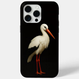 Black 4 Luxe iPhone 15 Pro Max, Graceful Stork iPhone 15 Pro Maxケース