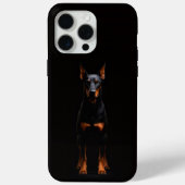 Black 4 Luxe iPhone 15 Pro Max, Guardian Doberman Case-Mate iPhoneケース (裏面)