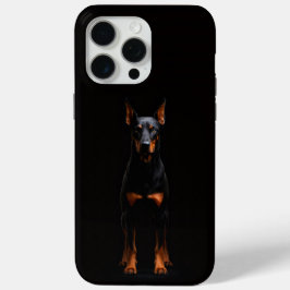 Black 4 Luxe iPhone 15 Pro Max, Guardian Doberman iPhone 15 Pro Maxケース