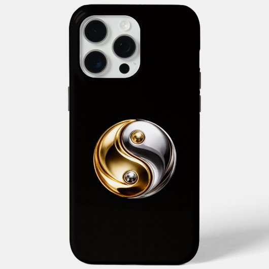 Black 4 Luxe iPhone 15 Pro Max, Harmony Yin Yang Case-Mate iPhoneケース (裏面)