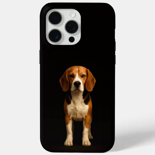 Black 4 Luxe iPhone 15 Pro Max, Kind Beagle Case-Mate iPhoneケース (裏面)