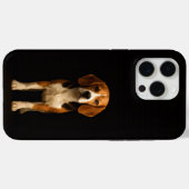 Black 4 Luxe iPhone 15 Pro Max, Kind Beagle Case-Mate iPhoneケース (裏面 (横))