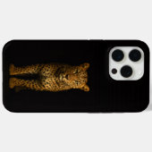 Black 4 Luxe iPhone 15 Pro Max, Majestic Leopard Case-Mate iPhoneケース (裏面 (横))