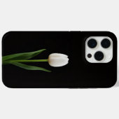 Black 4 Luxe iPhone 15 Pro Max, Pearl White Tulip Case-Mate iPhoneケース (裏面 (横))