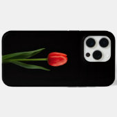 Black 4 Luxe iPhone 15 Pro Max, Ruby Red Tulip Case-Mate iPhoneケース (裏面 (横))