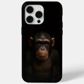 Black 4 Luxe iPhone 15 Pro Max, Serene Chimpanzee Case-Mate iPhoneケース (裏面)