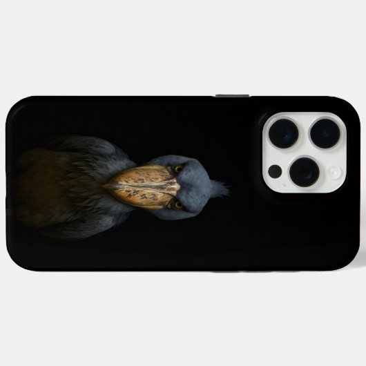 Black 4 Luxe iPhone 15 Pro Max, Shoebill Bird Case-Mate iPhoneケース (裏面 (横))