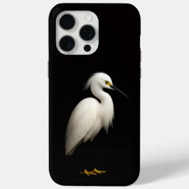 Black 4 Luxe iPhone 15 Pro Max, Snowy Egret iPhone 15 Pro Maxケース