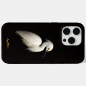 Black 4 Luxe iPhone 15 Pro Max, Snowy Egret Case-Mate iPhoneケース (裏面 (横))