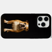 Black 4 Luxe iPhone 15 Pro Max Stamina Bulldog Case-Mate iPhoneケース (裏面 (横))