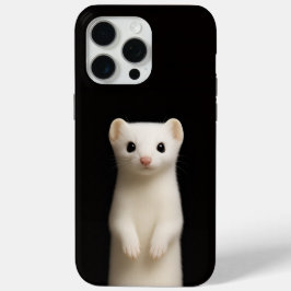 Black 4 Luxe iPhone 15 Pro Max, Stylish Ermine iPhone 15 Pro Maxケース