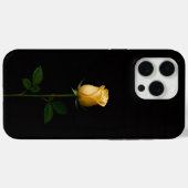 Black 4 Luxe iPhone 15 Pro Max, Sunlit Yellow Rose Case-Mate iPhoneケース (裏面 (横))