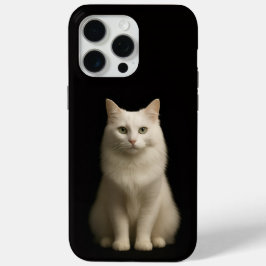 Black 4 Luxe iPhone 15 Pro Max, Turkish Angora Cat iPhone 15 Pro Maxケース