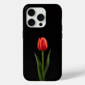 Black 4 Luxe iPhone 15 Pro Ruby Red Tulip Case-Mate iPhoneケース (裏面)