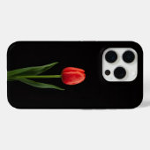 Black 4 Luxe iPhone 15 Pro Ruby Red Tulip Case-Mate iPhoneケース (裏面 (横))