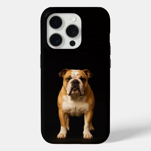 Black 4 Luxe iPhone 15 Pro Stamina Bulldog Case-Mate iPhoneケース (裏面)