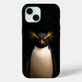 Black 4 Luxe iPhone 15, Rockhopper Penguin Case-Mate iPhoneケース (裏面)