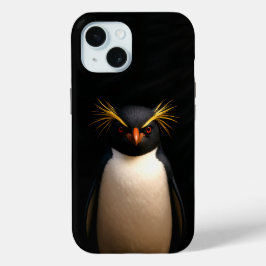 Black 4 Luxe iPhone 15, Rockhopper Penguin iPhone 15ケース