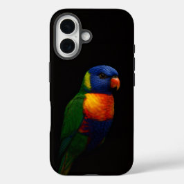 Black 4 Luxe iPhone 16 Case-Mate, Lorikeet Parrot iPhone 16ケース